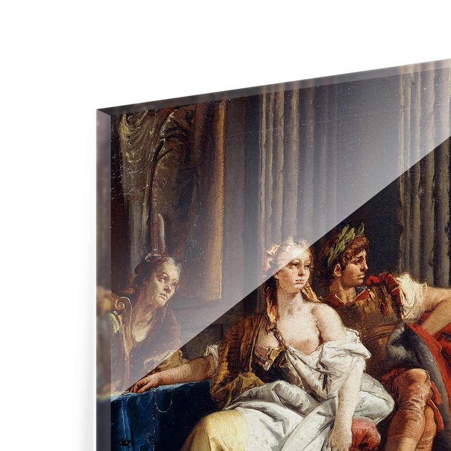 Quadro in vetro - Giovanni Battista Tiepolo - Alexander the Great and Campaspe in the Studio - Orizzontale 4:3
