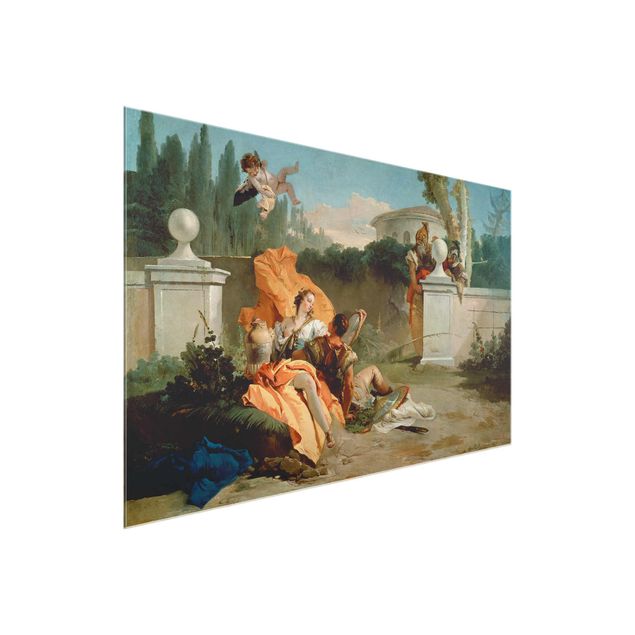 Quadro in vetro - Giovanni Battista Tiepolo - Rinaldo and Armida are surprised by Ubaldo and Carlo - Orizzontale 3:2