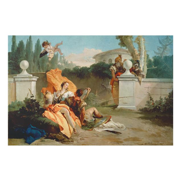 Quadro in vetro - Giovanni Battista Tiepolo - Rinaldo and Armida are surprised by Ubaldo and Carlo - Orizzontale 3:2