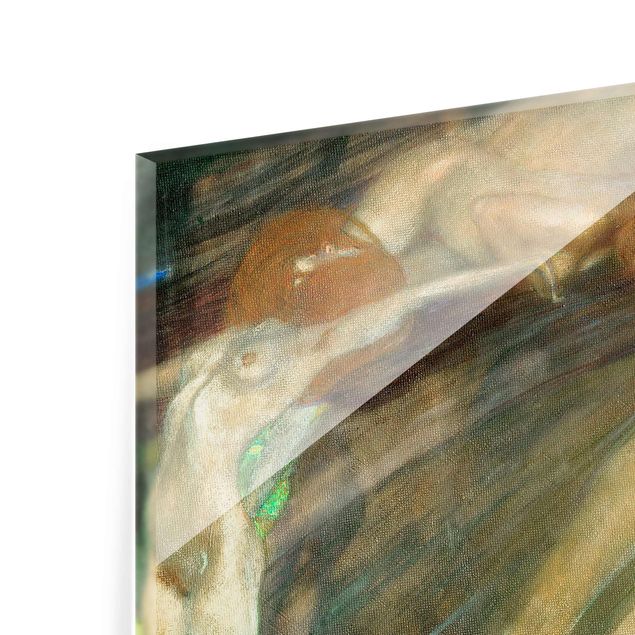 Quadro in vetro - Gustav Klimt - Acqua in Movimento - Art Nouveau - Orizzontale 4:3