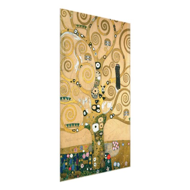 Quadro in vetro - Gustav Klimt - L'Albero della Vita - Art Nouveau - Verticale 2:3