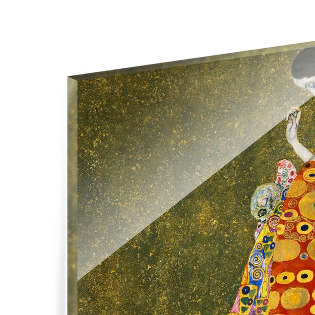 Quadro in vetro - Gustav Klimt - Sperare - Art Nouveau - Quadrato 1:1