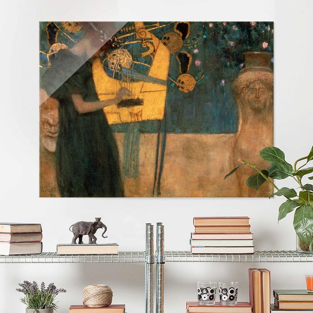 Lavagna magnetica vetro Gustav Klimt - Musica