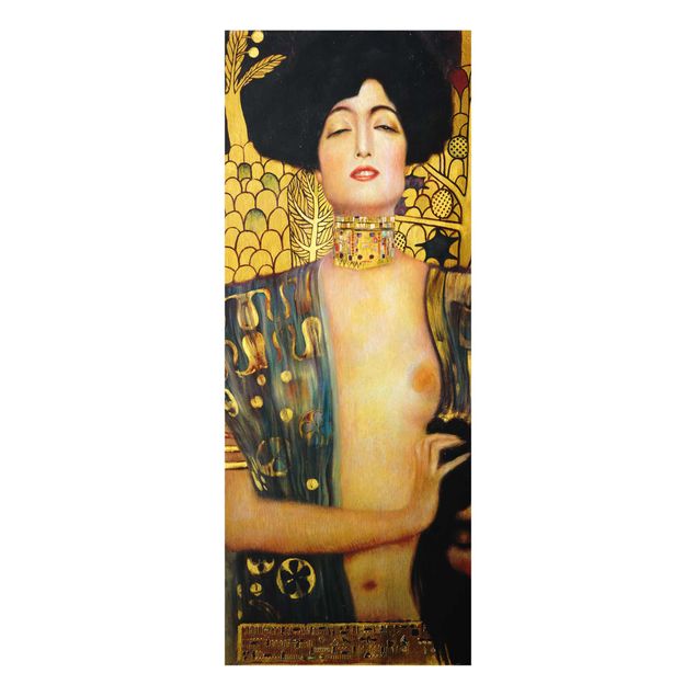 Quadro in vetro - Gustav Klimt - Judith I - Art Nouveau - Pannello