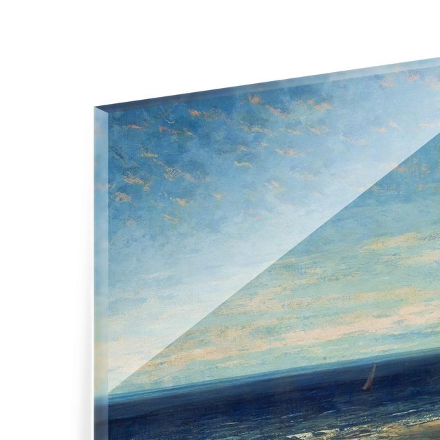 Quadro su vetro - Gustave Courbet - The Sea - Blue Sea, Blue Sky - Orizzontale 3:2