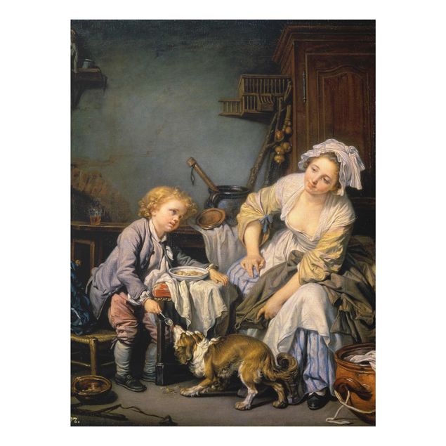 Quadro in vetro - Jean Baptiste Greuze - The Spoiled Child - Verticale 3:4