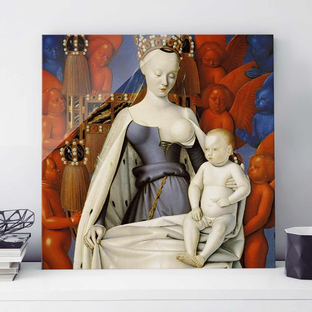 Riproduzioni di Jean Fouquet Jean Fouquet - Madonna con bambino