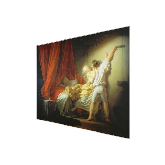 Quadro in vetro - Jean Honoré Fragonard - The Bolt - Orizzontale 4:3