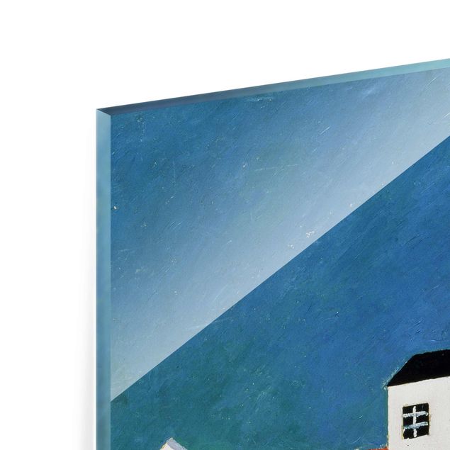 Quadro in vetro - Kasimir Malewitsch - Landscape with White House - Quadrato 1:1