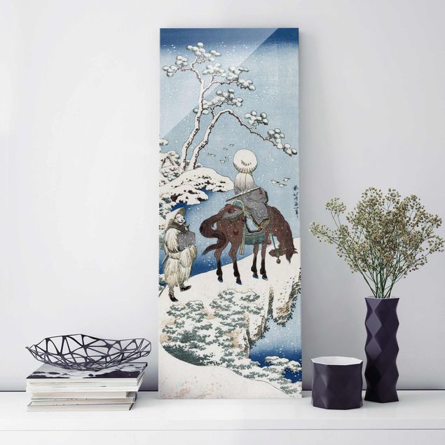 Lavagna magnetica vetro Katsushika Hokusai - Il poeta cinese Su Dongpo