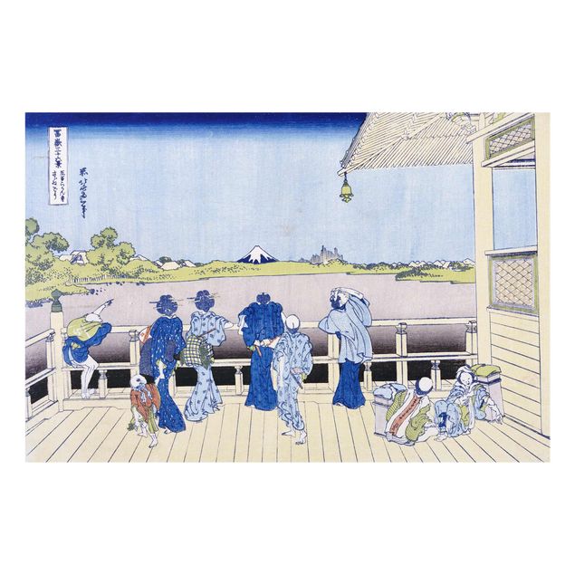 Quadro in vetro - Katsushika Hokusai - The Sazai Hall in the Rakanji Temple - Orizzontale 3:2