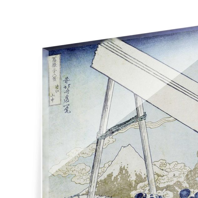 Quadro in vetro - Katsushika Hokusai - In the Totomi Mountains - Orizzontale 3:2
