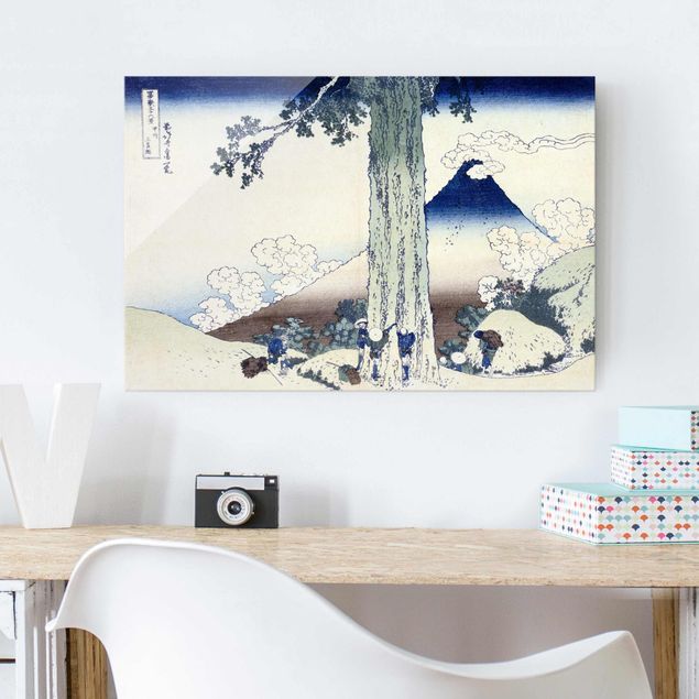 Lavagna magnetica vetro Katsushika Hokusai - Passo Mishima nella provincia di Kai