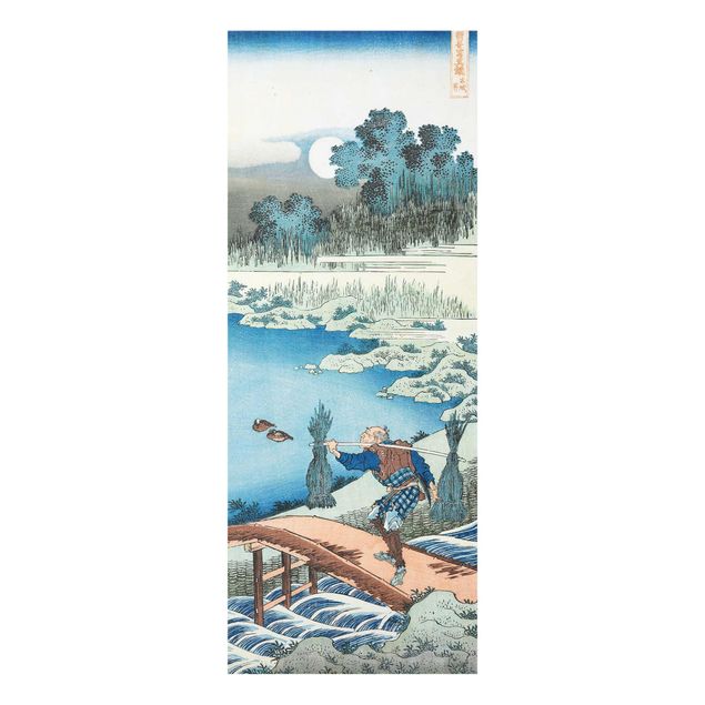 Quadro in vetro - Katsushika Hokusai - Rice carriers (Tokusagari) - Pannello