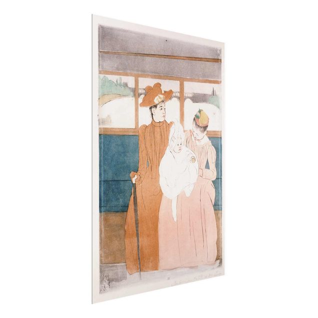 Quadro in vetro - Mary Cassatt - In the omnibus - Verticale 3:4