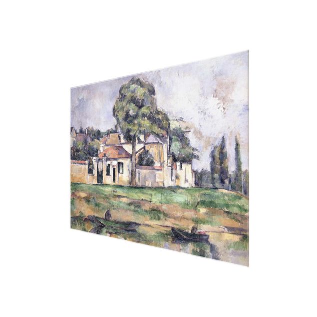 Quadro in vetro - Paul Cézanne - Rive della Marna - Impressionismo - Orizzontale 4:3