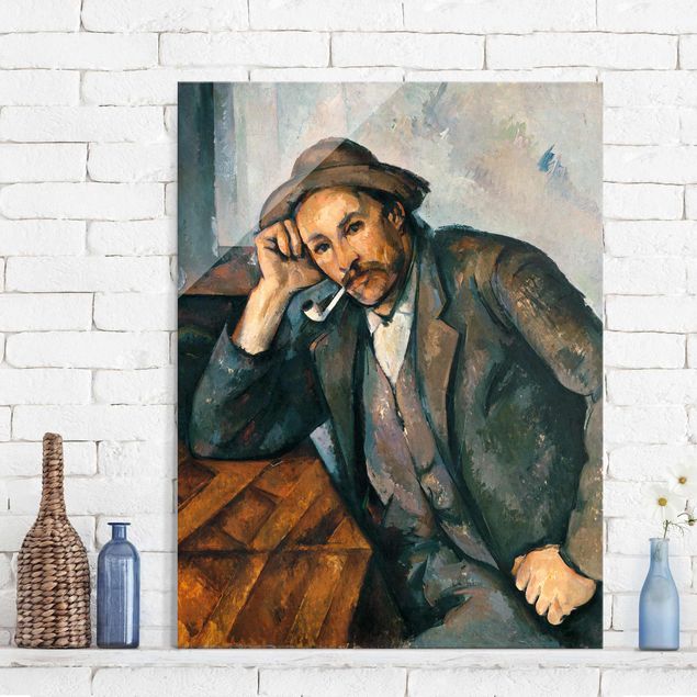 Lavagna magnetica vetro Paul Cézanne - Il fumatore di pipa