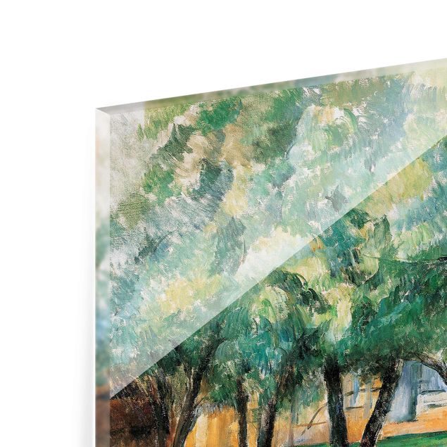 Quadro in vetro - Paul Cézanne - Fattoria in Normandia - Impressionismo - Orizzontale 4:3