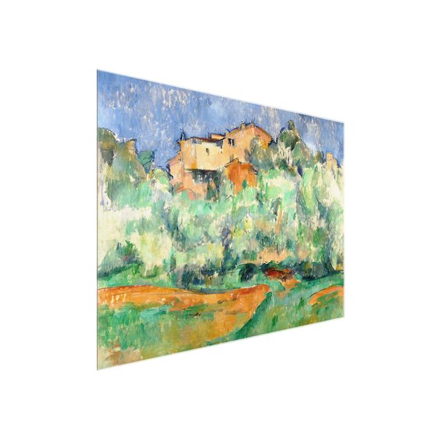 Quadro in vetro - Paul Cézanne - Cascina di Bellevue con Colombaia - Impressionismo - Orizzontale 4:3