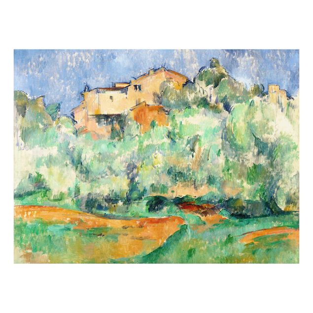 Quadro in vetro - Paul Cézanne - Cascina di Bellevue con Colombaia - Impressionismo - Orizzontale 4:3