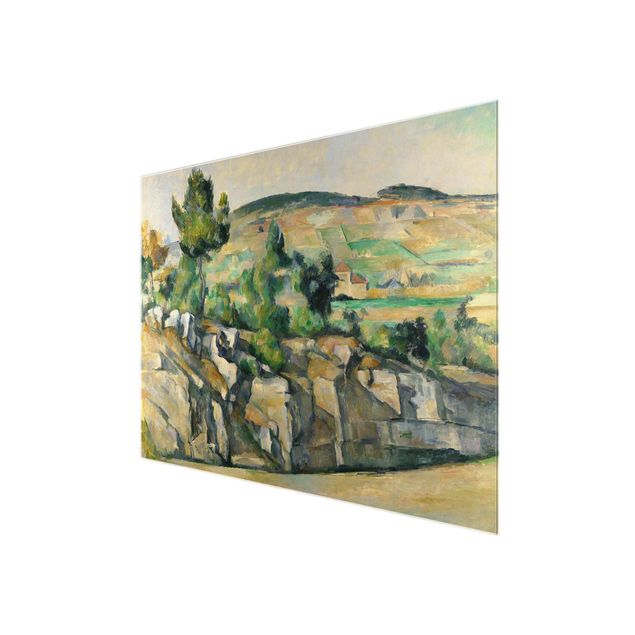 Quadro su vetro - Paul Cézanne - Collina in Provenza - Impressionismo - Orizzontale 4:3