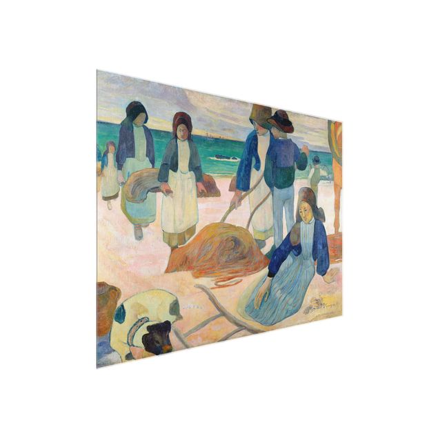 Quadro in vetro - Paul Gauguin - Raccoglitori di Alghe (II) - Post-Impressionismo - Orizzontale 4:3
