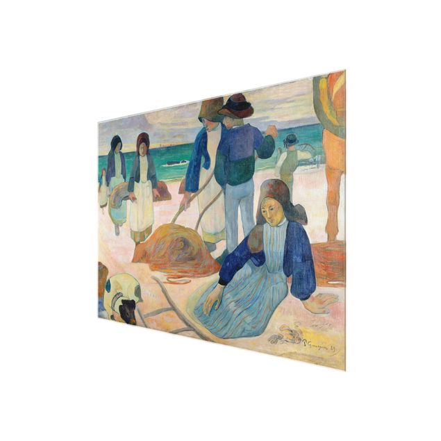 Quadro in vetro - Paul Gauguin - Raccoglitori di Alghe (II) - Post-Impressionismo - Orizzontale 4:3
