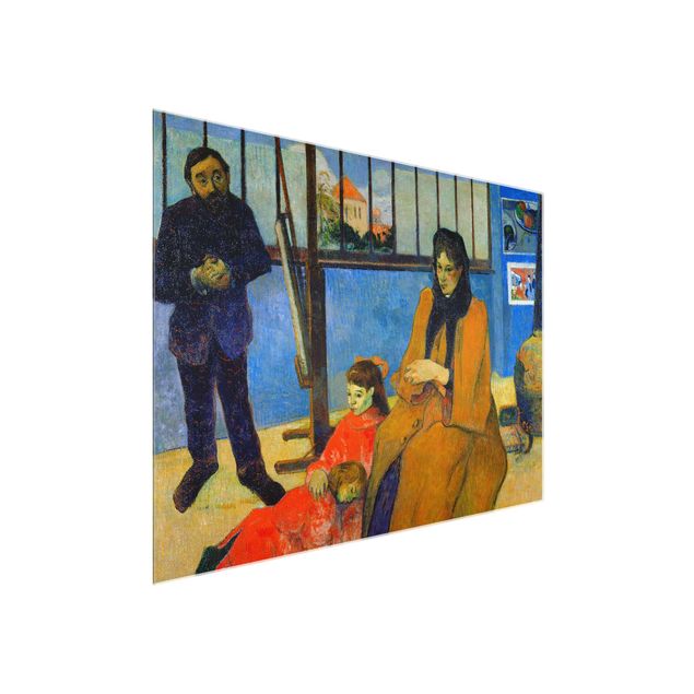 Quadro in vetro - Paul Gauguin - La Famiglia Schuffenecker - Post-Impressionismo - Orizzontale 4:3