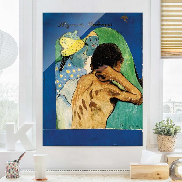 Quadro in vetro - Paul Gauguin - Nègreries Martinique - Post-Impressionismo - Verticale 3:4