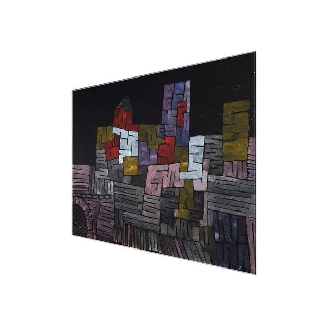 Quadro in vetro - Paul Klee - Vecchie Mura Sicilia - Espressionismo - Orizzontale 4:3
