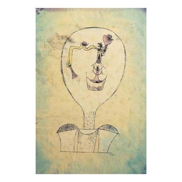 Quadro in vetro - Paul Klee - La Gemma del Sorriso - Espressionismo - Verticale 2:3