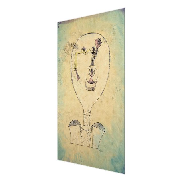 Quadro in vetro - Paul Klee - La Gemma del Sorriso - Espressionismo - Verticale 2:3