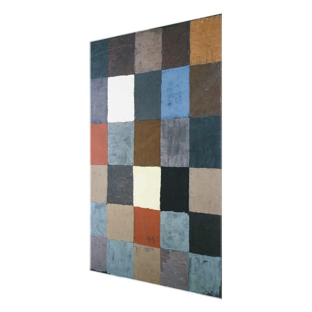 Quadro in vetro - Paul Klee - Grafico a Colori (in Grigio) - Espressionismo - Verticale 3:4