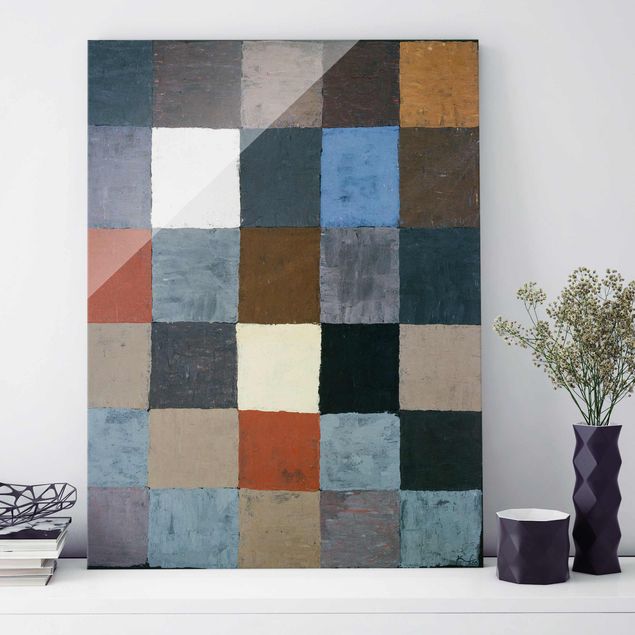 quadro astratto moderno Paul Klee - Carta dei colori (su grigio)