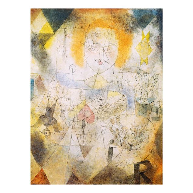 Quadro in vetro - Paul Klee - Irma Rossa - Espressionismo - Verticale 3:4