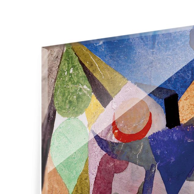 Quadro in vetro - Paul Klee - Lieve Paesaggio tropicale - Espressionismo - Verticale 3:4