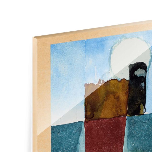 Quadro in vetro - Paul Klee - Alba lunare (St. Germain) - Espressionismo - Quadrato 1:1