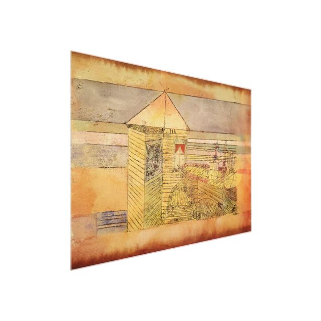 Quadro in vetro - Paul Klee - Atterraggio Meraviglioso, o '112!' - Espressionismo - Orizzontale 4:3