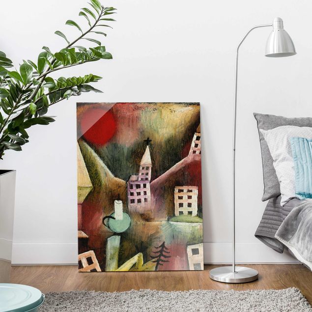 Lavagna magnetica vetro Paul Klee - Villaggio distrutto