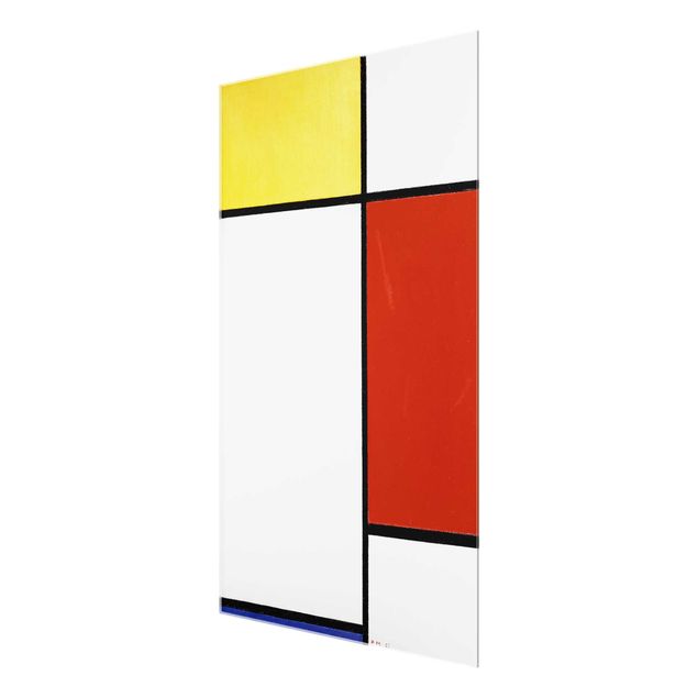 Quadro in vetro - Piet Mondrian - Composition I - Verticale 2:3