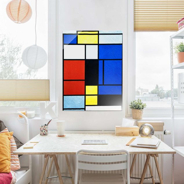 Lavagna magnetica vetro Piet Mondrian - Tableau n. 1