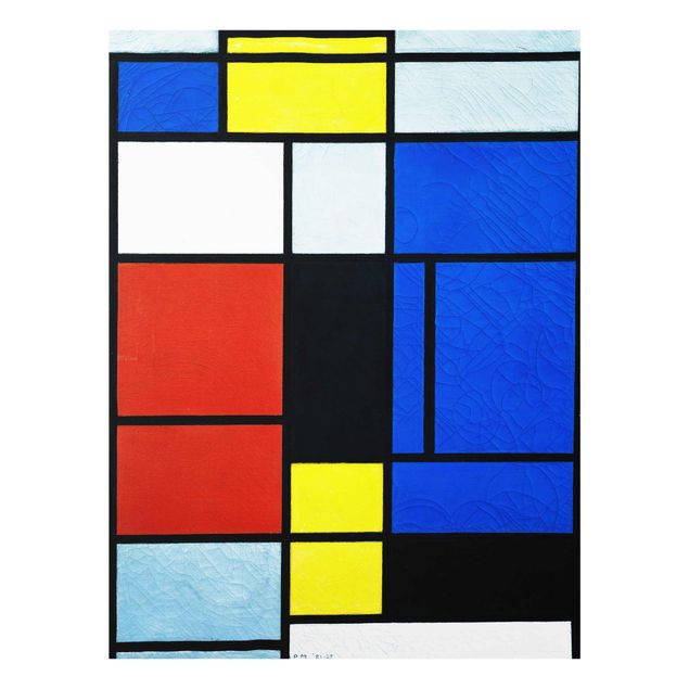 Quadro in vetro - Piet Mondrian - Tableau No. 1 - Verticale 3:4