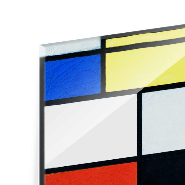Quadro in vetro - Piet Mondrian - Tableau No. 1 - Verticale 3:4