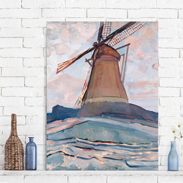 quadro astratto Piet Mondrian - Mulino a vento