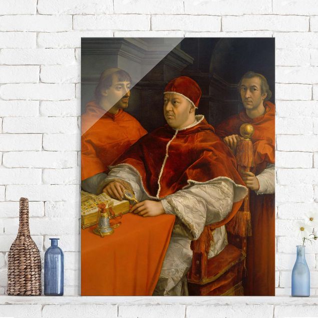 Lavagna magnetica in vetro Raffael - Ritratto di Papa Leone X