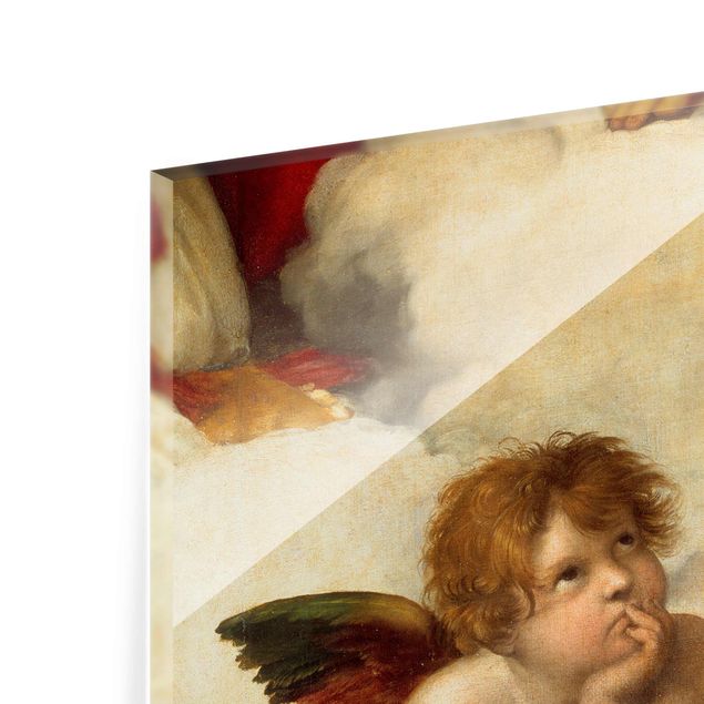 Quadro in vetro - Raffael - Two Angels. Detail from The Sistine Madonna - Orizzontale 3:2