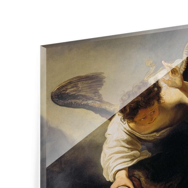 Quadro in vetro - Rembrandt van Rijn - The Angel prevents the Sacrifice of Isaac - Verticale 2:3