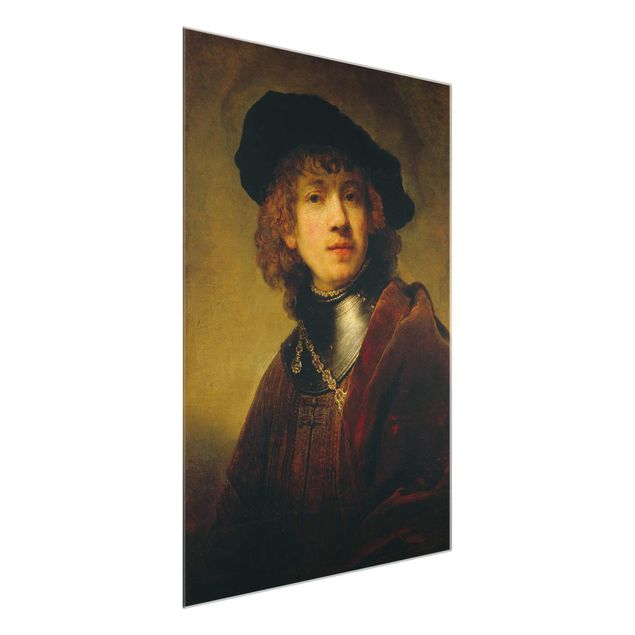 Quadro in vetro - Rembrandt van Rijn - Self-Portrait - Verticale 3:4