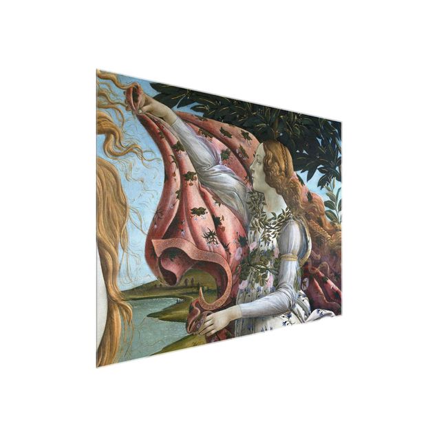 Quadro in vetro - Sandro Botticelli - The Birth of Venus. Detail: Flora - Orizzontale 4:3