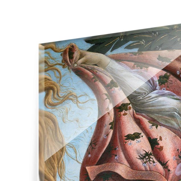 Quadro in vetro - Sandro Botticelli - The Birth of Venus. Detail: Flora - Orizzontale 4:3